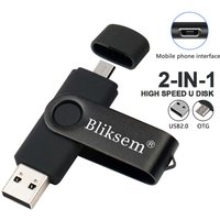 Bliksem OTG Flash Drive 32GB 64GB High Speed USB2.0 for PC Mobile Phone USB Metal Mini Pen Drive 32GB USB Flash Drive 64GB