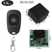 Remote Control Switch DC 5V 9V 12V 14V 16V 18V 24V RF DC Wireless Switch ASK Smart Home Push Button trigger Remote ON OFF 433