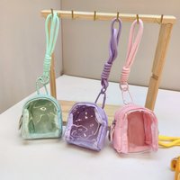 Multifunctional Mini Coin Purse Storage Bag Transparent Tamagotchi Paradise Case Portable Keychain Organizer Case Earphone Bag
