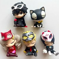 In Stock Genuine Persona P5 Shoulder To Shoulder Egg Rain Lotus Sakamoto Ryouji Cutetrendy Charm Collectible Series Ornament Toy