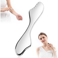 Stainless Steel Gua Sha Tool for Face and Body - Manual Scraper Massager for Facial and Body Massage - Skin Care Tool