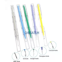 5pcs/set Ophthalmic Disposable Hospital Surgical Knife Blade Slit Knife Eye Micro Surgery Tool Ophthalmic Instrument