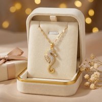 Little Seahorse Necklace - Light Luxury Temperament Clavicle Chain - Animal Design Versatile Pendant Women's Titanium Steel Jewe