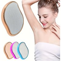 Waterproof Crystal Hair Eraser for Women & Men,Painless Hair Removal & Exfoliation for Legs, Reusable Nano Glass Depilatory Tool