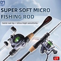 FISHINGFANS ORCA UL Solid tip Tapered handle Ultralight Power crappie sunfish Spinning Casting Fishing rod