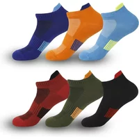 1/6 Pairs Fashionable New Casual and Comfortable Men's Short Socks for Spring Sweat Absorbing Breathable and Versatile Socks