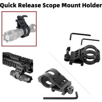 25.4mm Scope Quick Release Offset Flashlight Mount Holder For 20mm Picatinny Rail mount 45 Degree Sight Mount Accessori