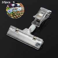 3/5pcs Clear POP Advertising Clips Plastic Sign Display Price Label Tag Clip Holders In Supermarket Retails