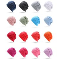 Cotton Slouchy Beanie Hip-Hop Soft Lightweight Running Beanie Adult Dwarf Hat Chemo Cap For Men Women Hip-Hop Sleep Cap Stretchy