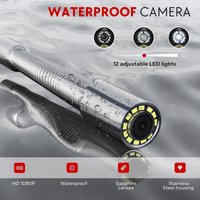 17/22/23mm Sewer Camera Head 1000TVL/1080P, GAMWATER Replace Head with 12 LEDs, Auto Self-leveling Head with 512Hz Transmitter