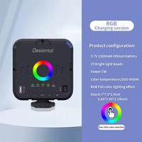 W70 mini RGB color fill light,LED camera vlog photography light,mobile phone selfie soft light,and live shooting light