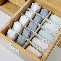 Mathiateur de partition en plastique pour sous-vêtements, chaussettes de maquillage, planche à clins à combiner librement, bricolage, 8 pièces