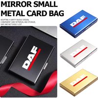 Universal Car Business ID Credit Card Wallet Stainless Cards Case For DAF XF 95 105 CF LF VAN