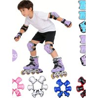 AliExpress NONE Kids Knee Pads Elbow Pads Age 3-7 Toddler Boys Girls, 6 In 1 Protective Gear Safety Set with Wrist Guard for Skating Cycling Ne
