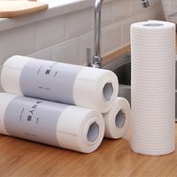 Thickened Non-woven Kitchen Paper Absorbent Towel Dish Paper Water Oil Absorbing Paper Cleaner Wipes Disposable Rags