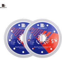 BRSCHNITT Diamond Cutting Disc 125mm X Mesh Turbo Saw Blade Cutting Disc For Ceramic Porcelain Tile Marble Granite Cut Plate