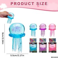 New Hot Sale Needoh Jellyfish Octopus Sensory Toy Soft Flexible Stress Relief Squeeze Fidget Toy Surprise Puzzle Gift Home Decor