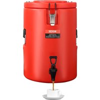 SucceBuy Edelstahl Isolierter Getränkespender 2 Gallonen 7,6 Liter Thermischer Heiß- und Kaltgetränkespender