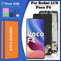6.67''New For Xiaomi Poco F4 LCD 2021211RG 22021211RI Display Touch Screen Digitizer Assembly For PocoF4 5G LCD