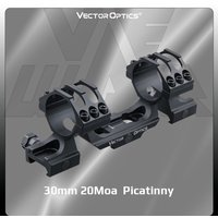Vector Optics Tactical One Piece 21Mm Picatinny Scope Mount 30Mm Double Rings Hunting Accessories