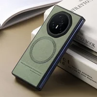 Magic V3 V5 5G Luxury Case For Huawei Honor Magic V3 Wireless Charging Leather Magnetic Back Cover Honor Magic V5 3V 3 V Etui