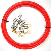 AliExpress NONE Hope Tech Disc Brake Hose Bicycle Bike Brake Lever Connector Kit For Front Rear Calipers Line Tube Length 2.5m