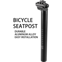 Bike 25.4/27.2/28.6/30.4/30.8/31.6mm Aluminum Alloy SeatPost Road Bike 300mmSeat Post Suitable for Bicycle Mountain Bike Road B