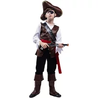 Halloween Costume Boys Pirate Cosplay Pirate Captain Jack Sparrow Purim Christmas Party Luxury Buccaneer Outfits R