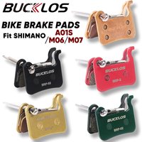 BUCKLOS BRP-02 Disc Brake Pads Resin Semimetallic MTB Hydraulic Brake Pads for SHIMANO A01S M06 M07 Bicycle Brake Pad for M975