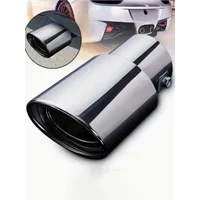 Universal Car Rear Modification Parts Black Stainless Steel Remus Titanium Exhaust Tip Round Black Tail Pipe Car Accessory