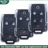 For Chevrolet Tahoe Suburban Sierra Silverado For GMC Yukon XL Terrain 3/4/6 Buttons Smart Remote Car Key Replacement Shell