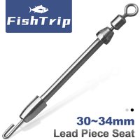 FishTrip Speed Snap With Lead Piece Seat 25Pcs~100Pcs Quick Change of Fishing Line Fishing Tackle Accessories