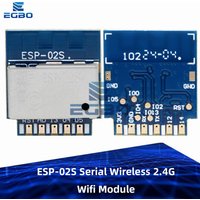 1~2PCS ESP-02S Serial Wireless 2.4G Wifi Module Transceiver for Smart Home Industrial IoT 1Mbit Compatible ESP8266 ESP 02S