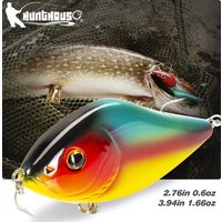 Hunthouse VIB Fishing Lure Jerkbait Pencil Crankbait 70mm/17g 100mm/47g Slow Sinking VMC Hook Artificial Hard Baits for Pike