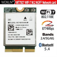 Tri-Band 2.4G/5G 6G MT7927 Wifi7 8774M network card Wireless Wifi Network Card Bluetooth 5.4 Gigabit Adapter