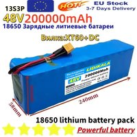 Neuer 13S3P 48V 200Ah Lithium-Ionen-Akkupack 48V 200000mAh 1000W für