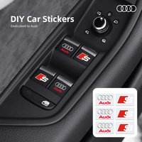 2026 Car 3D Sticker Decals Emblem Badge Car accessories For Audi A3 A6 Q3 B5 B6 B7 B8 B9 Q7 8P 8V 8L A5 A4 C6 C5 C7 4F A1 A7 A8