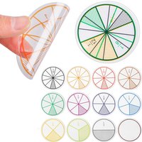 12PCS Set Math Fractions Montessori Educational Toys Children Teaching Supplies Middle School Learning Classroom