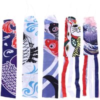 70/140cm Colorful Cartoon Fish Windsock Japanese Koinobori Windsock Fish Wind Streamer Fish Flag Windsock Carp Wind Sock Flag