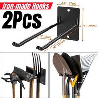 Tool Storage Metal Hook Heavy Duty Wall Mount Shovel Rake Broom Garden Tool Organizer Multi-Purposes Warehouse Garage Wall Hook