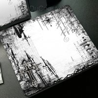 Black White Gothic Aesthetics Small Mouse Pad Gaming Non-Slip Mouse Mat PC Accessories Mat Office Keyboard Mousepad Desks Decort