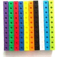 100Pcs Linking Cubes Math Manipulatives Montessori Toys For Kids Learning Classroom Supplies Teaching Educational