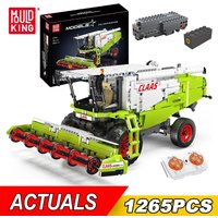 MOULD KING 17014 Technical Remote Control Harvester Truck Building Block Assembly Truck Bricks Toys Kids Christmas Gift
