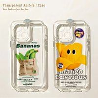 Funny Fruits Banana New Phone Case For IPhone 17 16 16e 15 14 13 12 11 Mini Pro Max X XR XSMax 8 Air Plus Transparent Back Cover