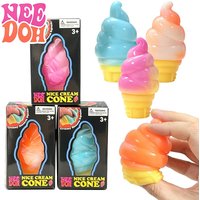 Needoh Nice Cream Cone Gradient Squish Squeeze Ball Anti Stress Relieve Portable Pocket Mood Sensory Fidget Vent Squishy Toy
