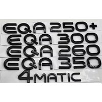 Gloss Black Letters for Mercedes Benz New Energy EQA H243 Electric Motor EQA250 EQA260 EQA300 EQA350 EQA250+ Symbols Emblems