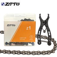 ZTTO Bicycle 1 Speed chain MTB Single Speed Chain City Bike Children Bike 1s chain Folding Bike Chain 106 Links And Chain Tool