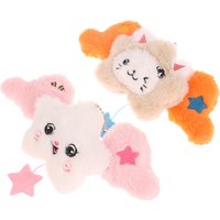 1PC Star Pendant Key Chain Doll Album Plush Pendant School Bag Decor Gifts Wichu Keyring Same Green Star with Wings Bag Charm
