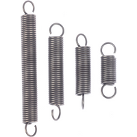 304 Stainless Steel Hook Small Tension Spring Hardware Accessories Wire Dia Springs Steel Hook Expansion Spring Wire Dia 1.0mm