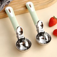 Baking Scooper Spoon 304 Stainless Steel Multi-functional Ice Cream Spoon Dessert Spoon Easy Release Kitchen Gadget Cookie Scoop